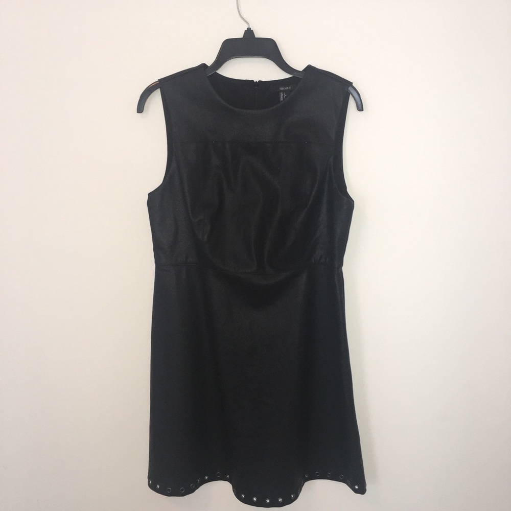 Faux Leather Dress